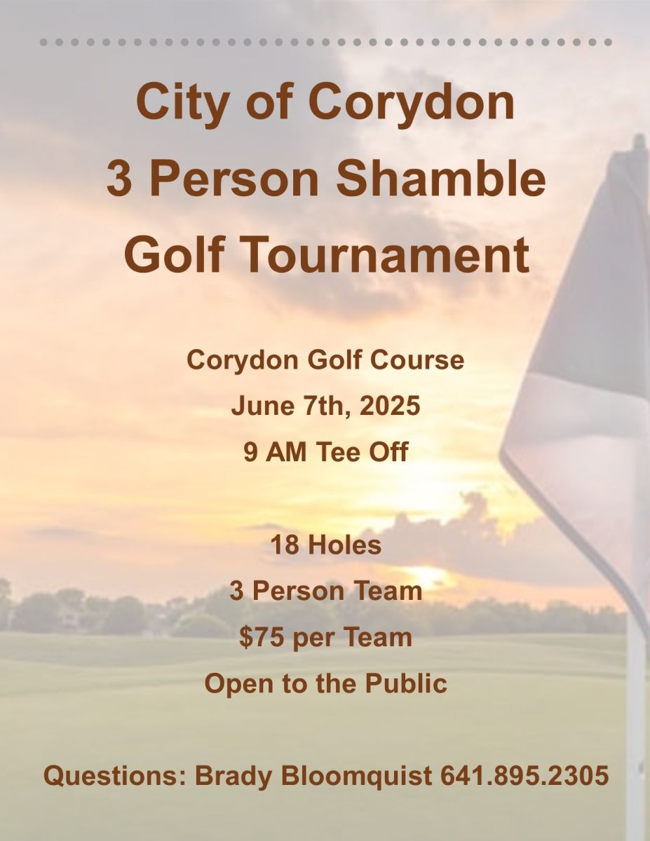 Flyer promoting Golf Tournament 