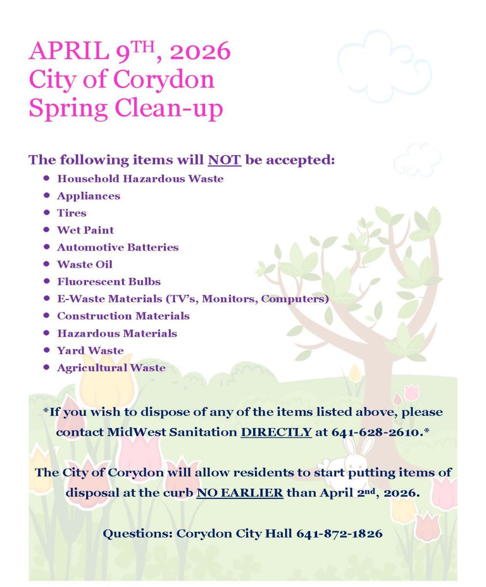 image of city wide clean up schedule