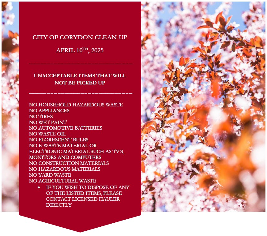 Flyer with clean up rules