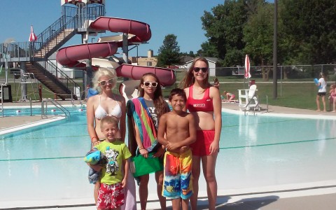 Image for 4 Kids at Swimming Pool
